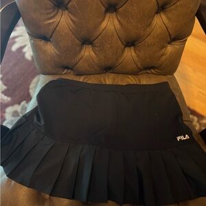 Fila Black Pleated Athletic Skirt